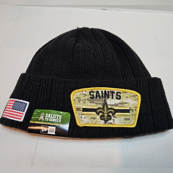 New Orleans Saints New Era 2021 NFL Salute To Service Cuffed Knit Hat Men's NWT - Picture 1 of 4